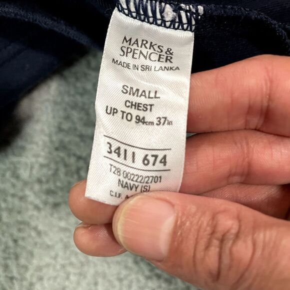 Blue Harbor Sweater Men's Pullover V Neck Navy Blue Small - Picture 5 of 6